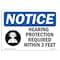 Signmission OSHA, Hearing Protection Required, 14in X 10in Alum, 14" W, 10" H, Landscape, OS-NS-A-1014-L-13393 OS-NS-A-1014-L-13393 - alternate 1